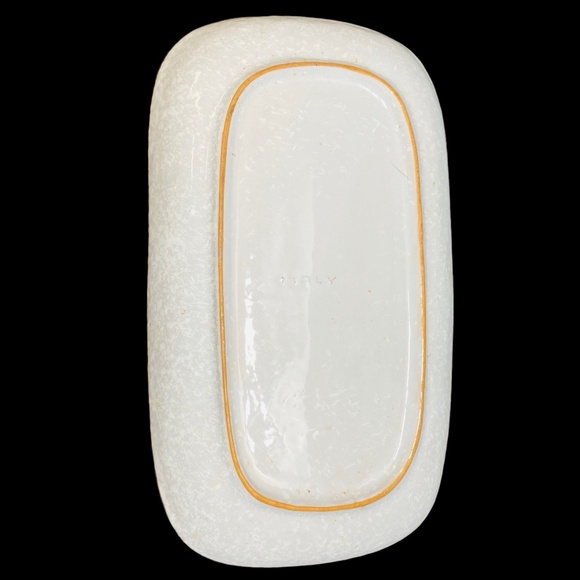 Asparagus Plate Hand Painted Italy 10”x5&3/4” Ceramic Serving Tray Dish Handmade - Picture 12 of 13